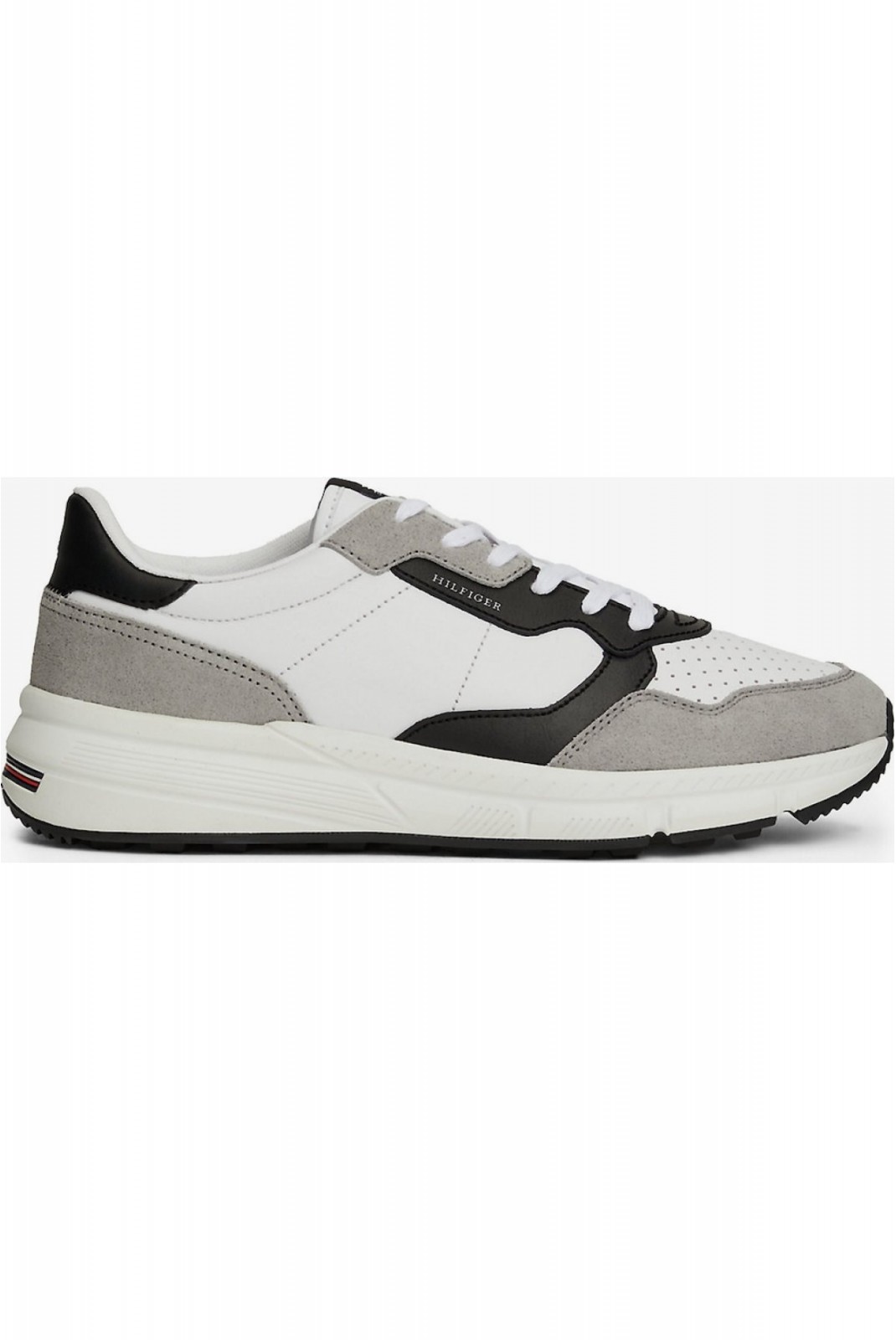 Sneakers 100% suède Tommy Hilfiger YBS White FM0FM05216