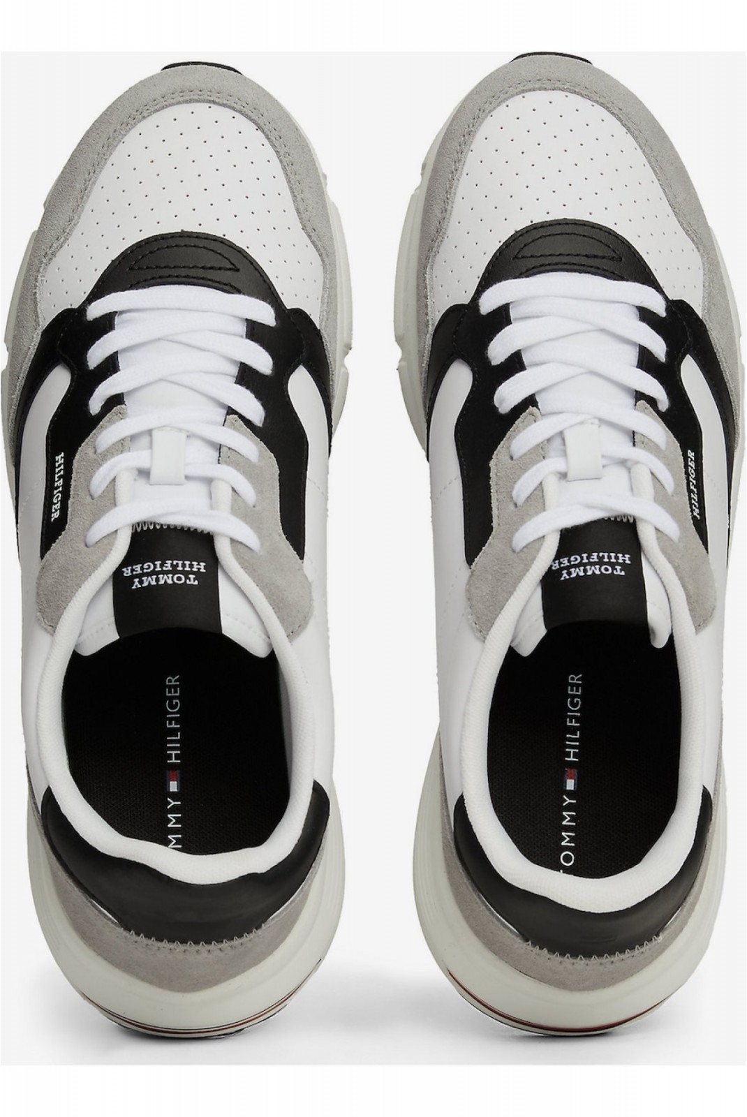 Sneakers 100% suède Tommy Hilfiger YBS White FM0FM05216