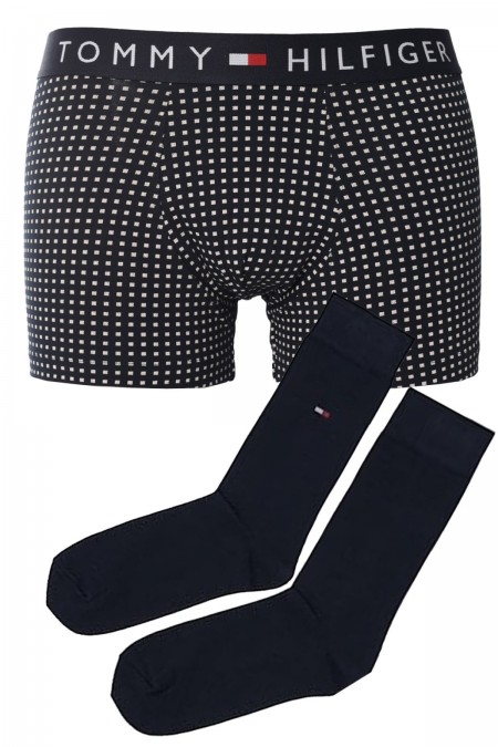 Coffret boxer chaussettes Tommy Hilfiger 0XQ Micro Foulard/Des Sky UM0UM02900