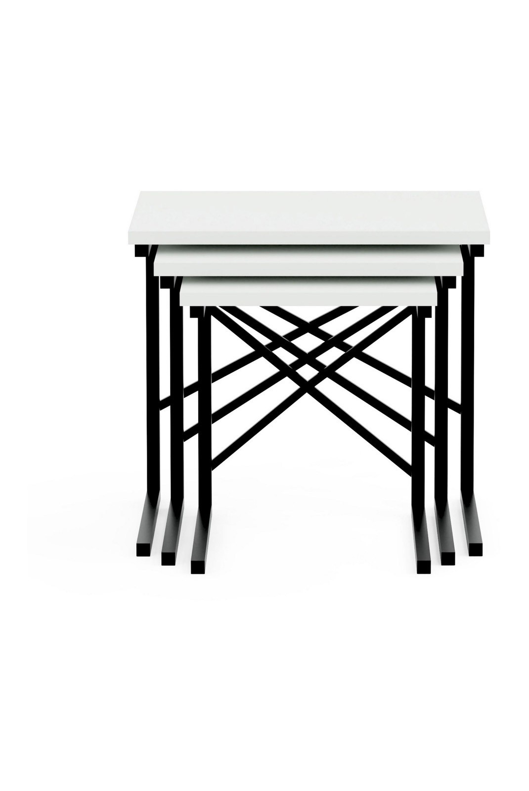 Table gigogne (3 pièces) - White - 115DLY1102