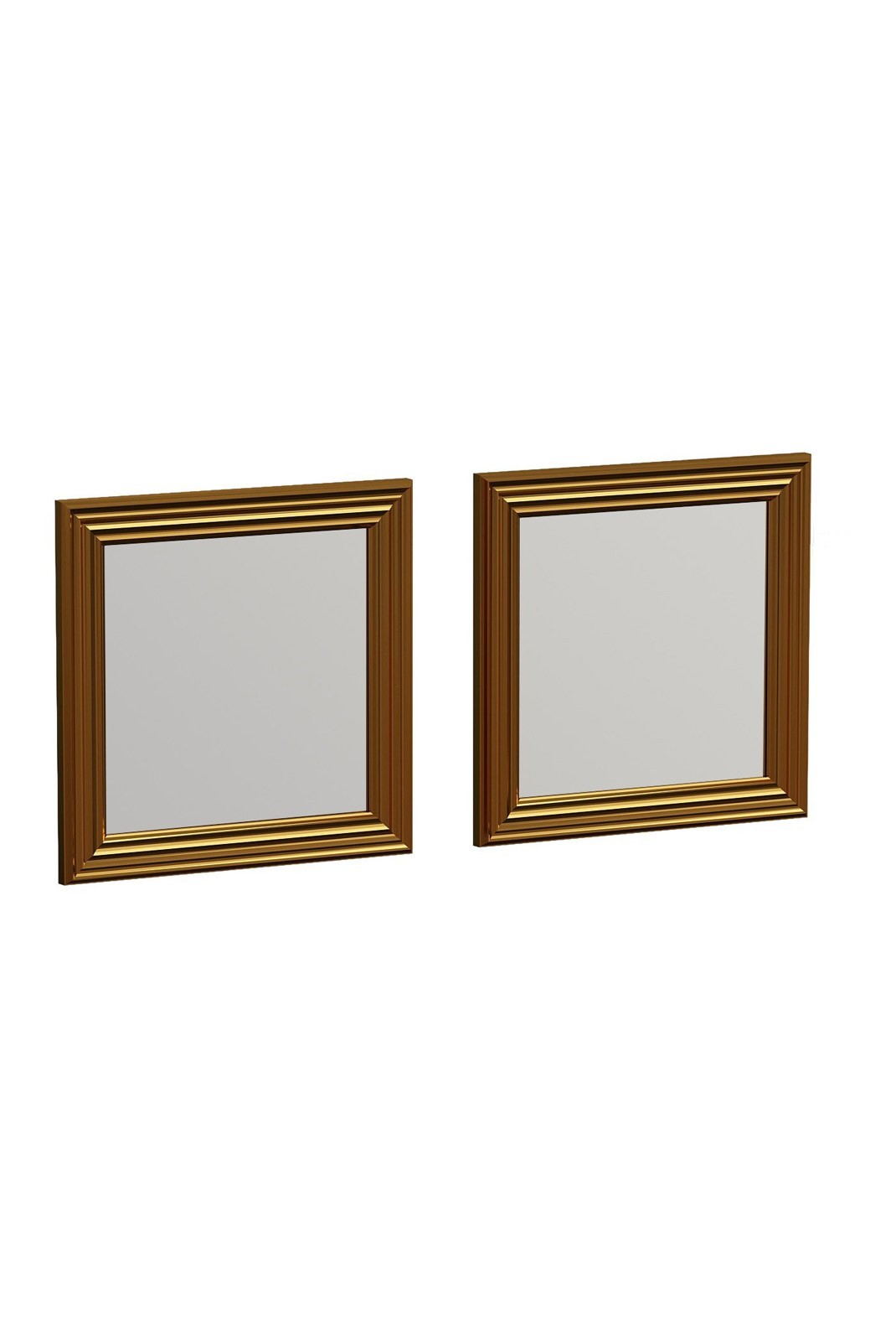 Lot de 2 miroirs - Gold - 116SAM1111