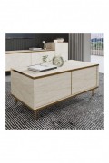 Table basse - Travertine/Gold - 382NRC1532