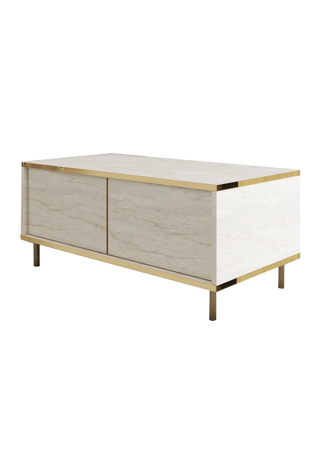 Table basse - Travertine/Gold - 382NRC1532