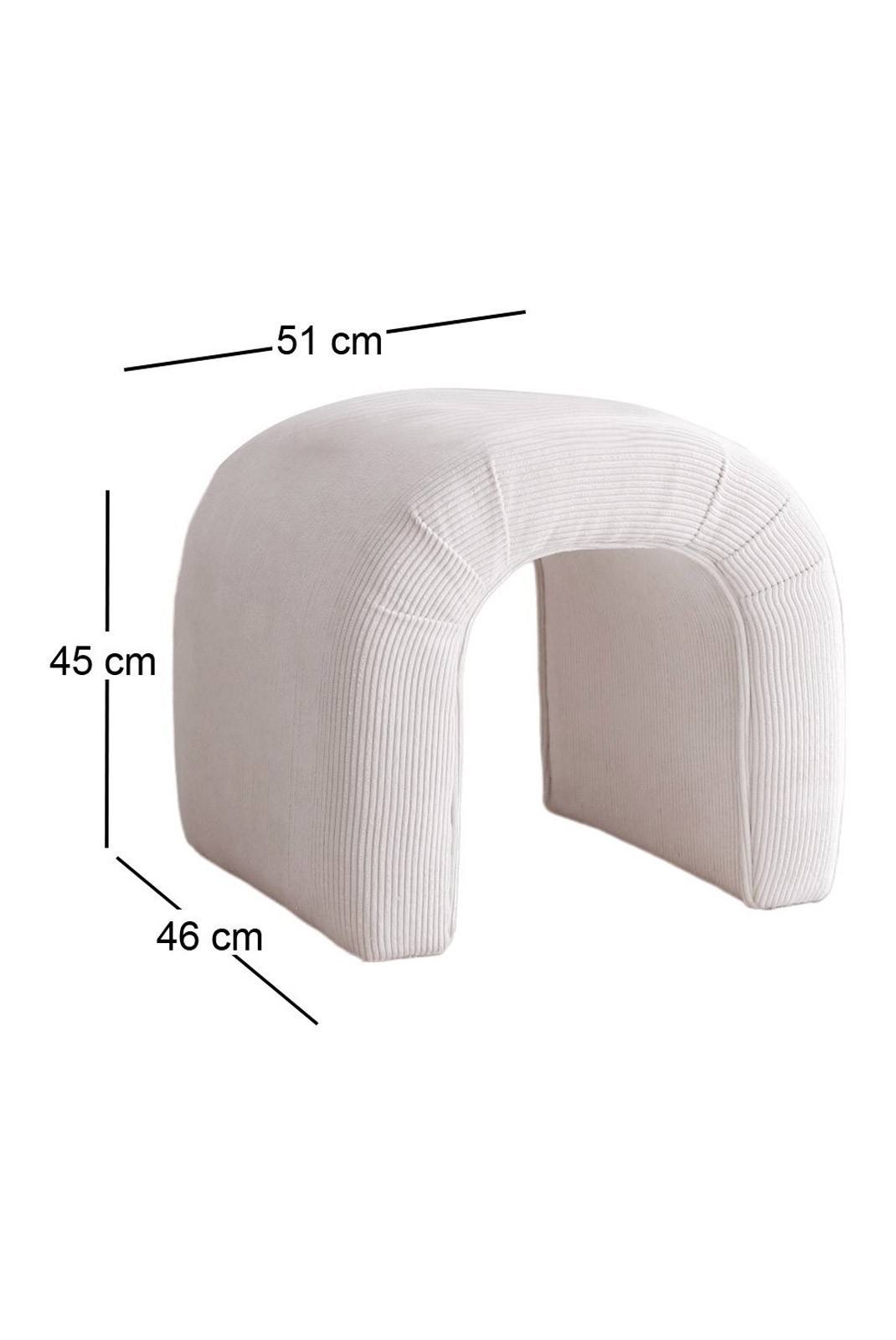 Pouf - White - 383EVN1115