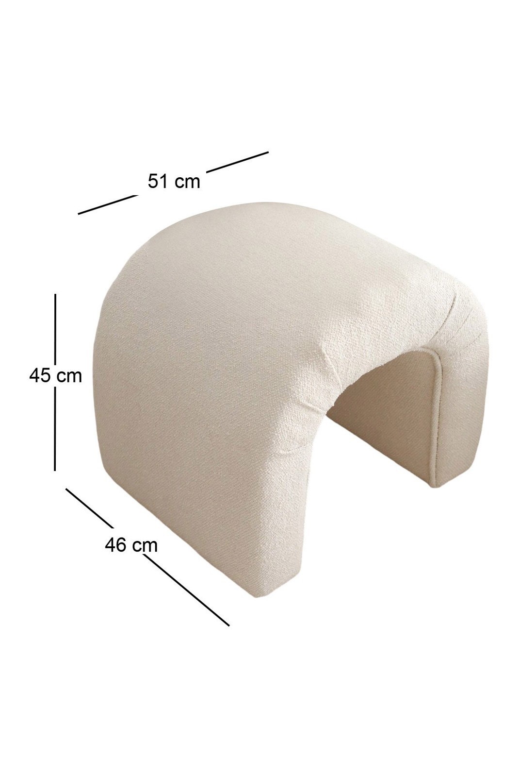 Pouf - Cream - 383EVN1116