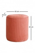 Pouf - Coral - 383EVN1160