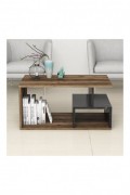 Table basse - Dark Walnut/Black Marble - 389MZA1145