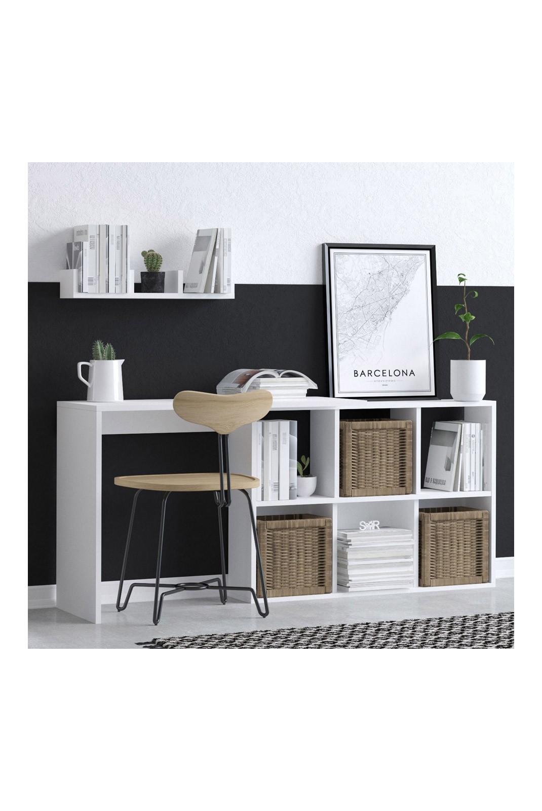 Bureau - White/Oak - 393MRD1299