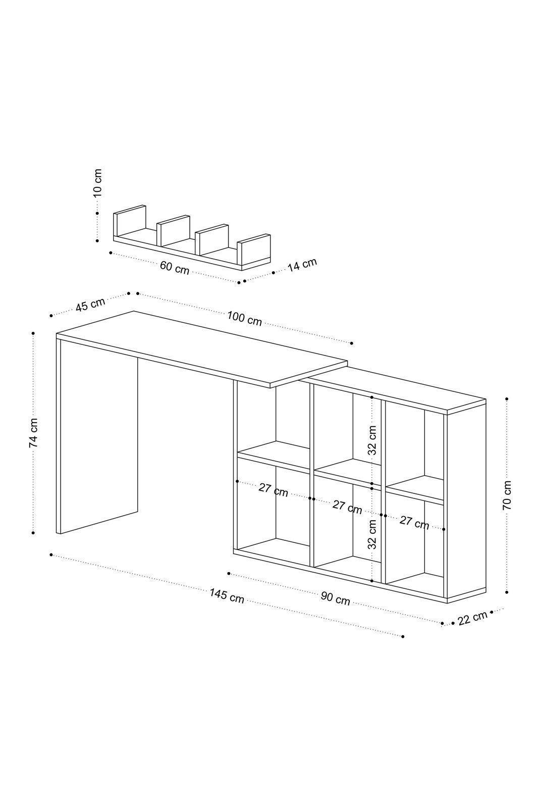 Bureau - White/Oak - 393MRD1299