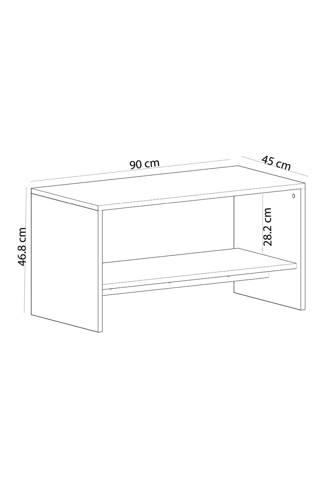 Table basse - White - 475OLV1313