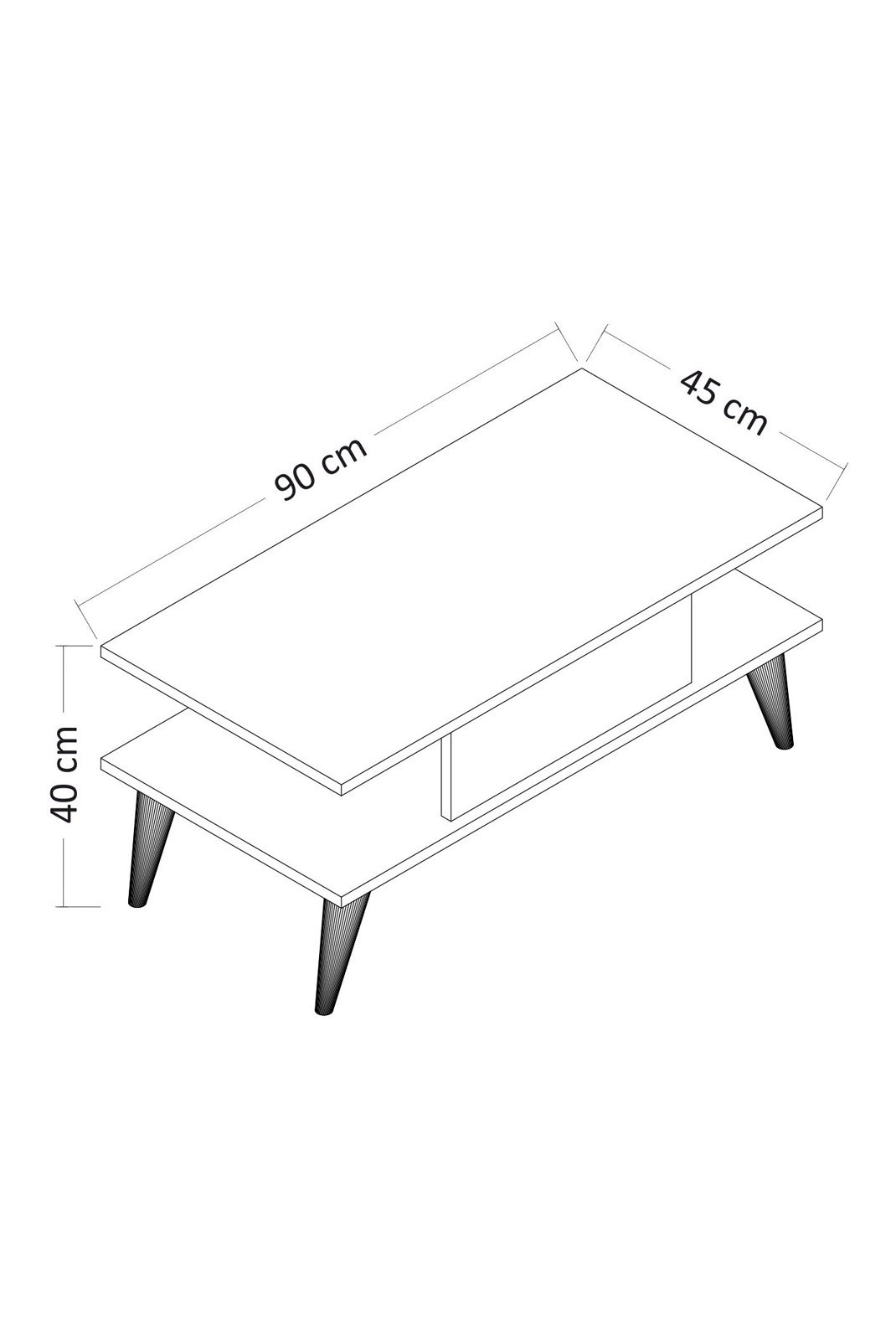 Table basse - White - 475OLV1322