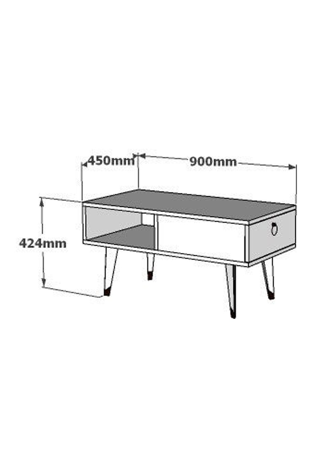 Table basse - Walnut/White - 475OLV1331