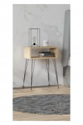 Table de nuit - Oak/Black - 495SSE1704