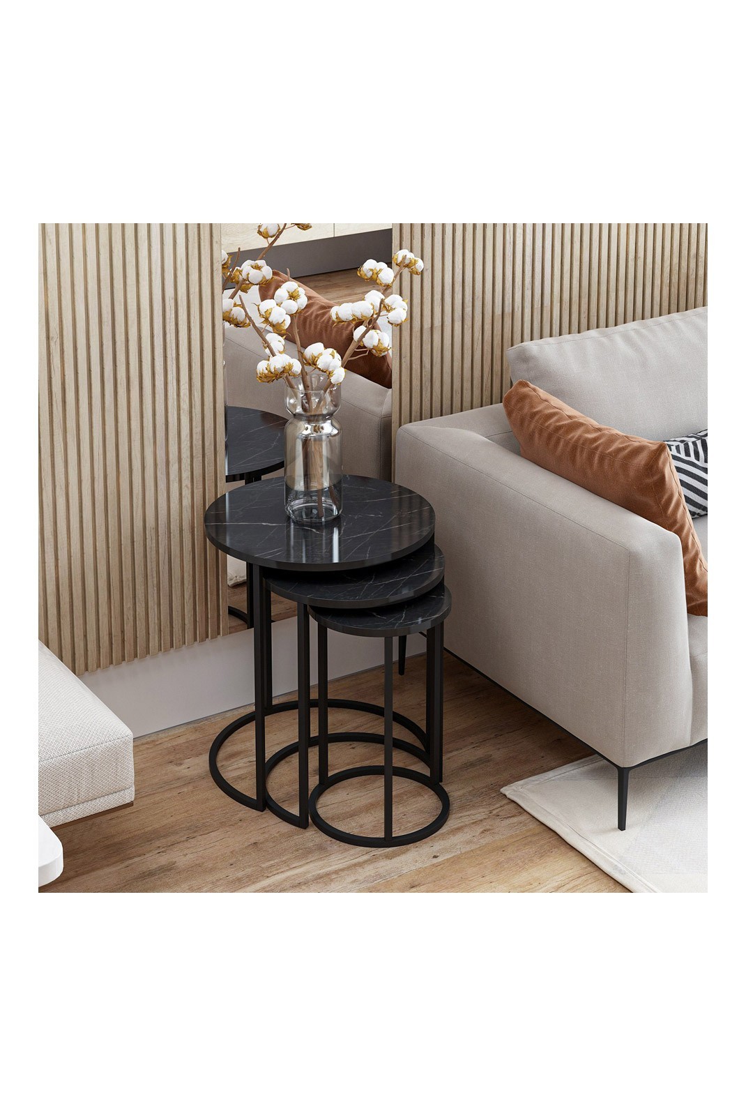 Table gigogne (3 pièces) - Black - 506MNR1233