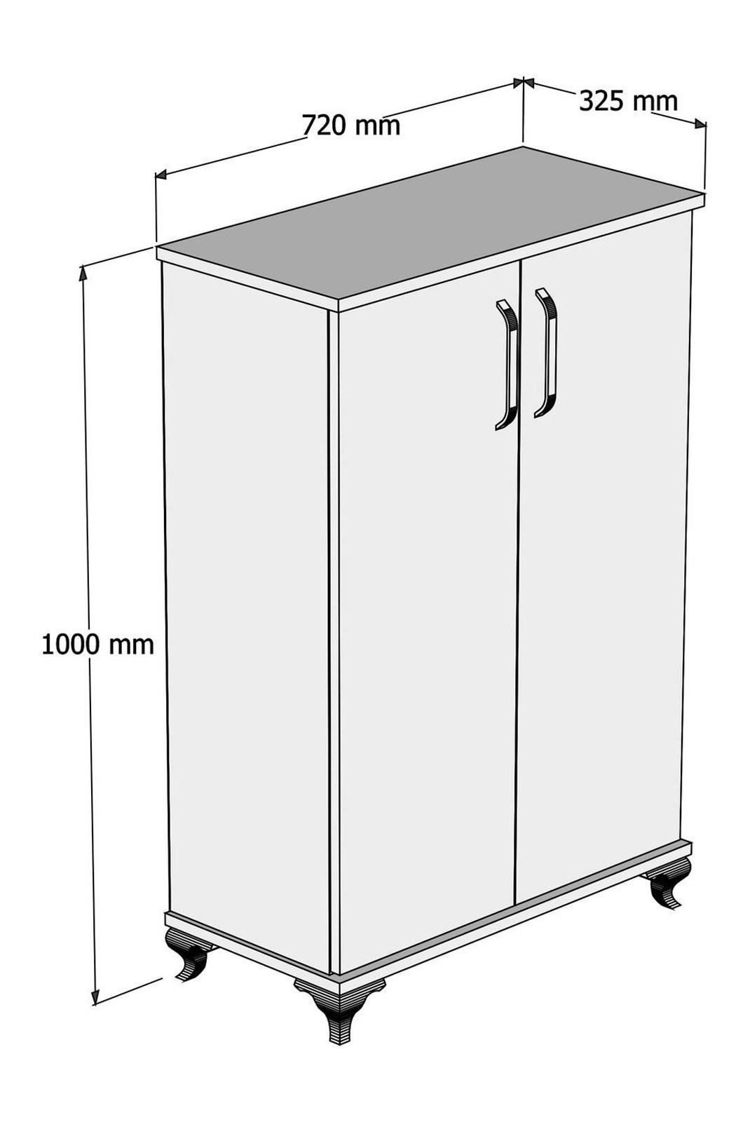 Meuble à chaussures - Walnut - 566BMS2104