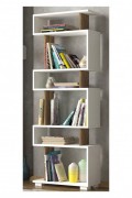 Bibliothèque - White/Walnut - 745DCD3606