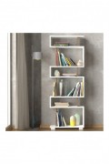 Bibliothèque - White/Walnut - 745DCD3606