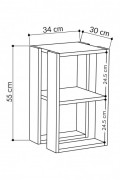 Table de nuit - White - 776HMS3410