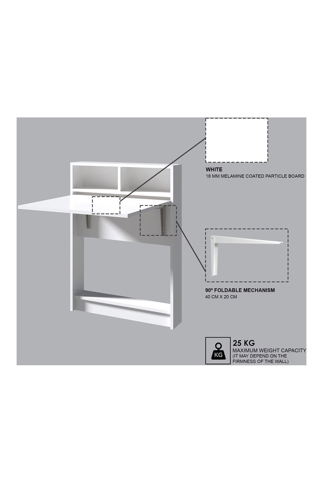 Table pliante - White - 793ELG3802