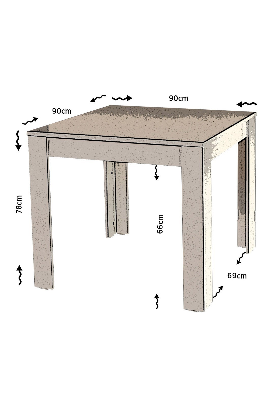 Table à manger - White - 801CMY2903