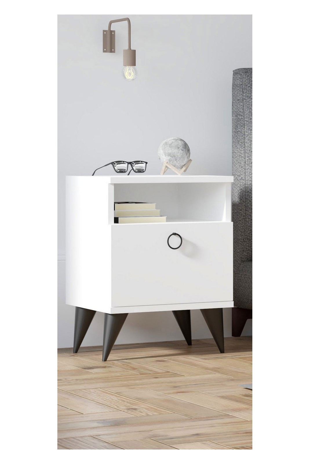 Table de nuit - White - 835PUQ2701