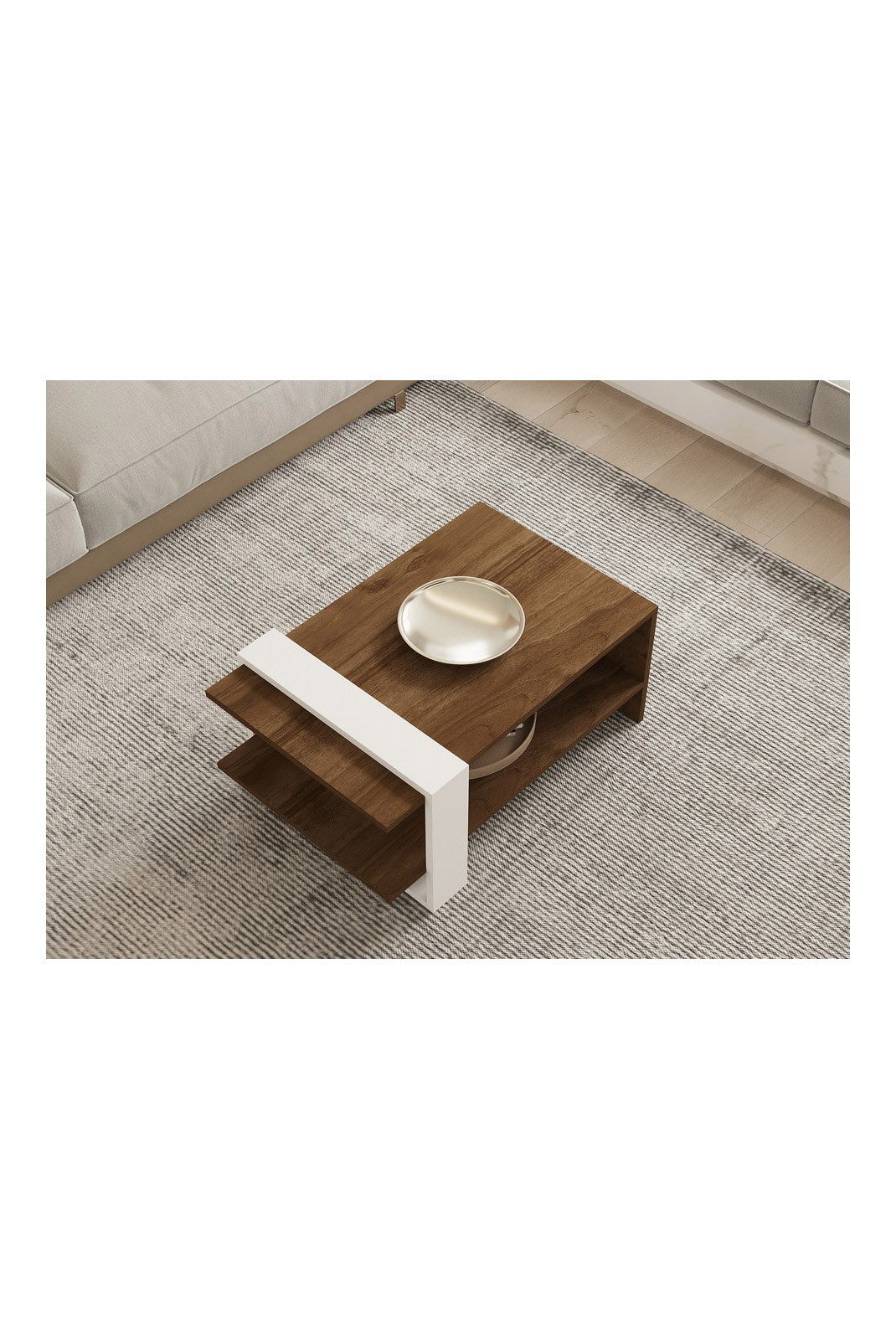 Table basse - Walnut/White - 835PUQ2816