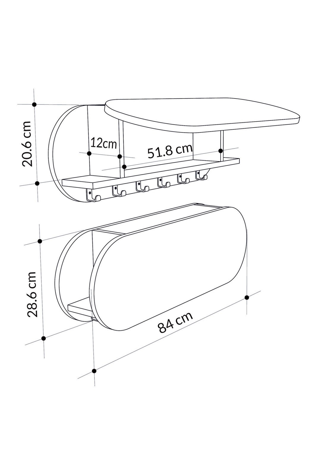 Porte-manteau - Hitit - 855DTE5153