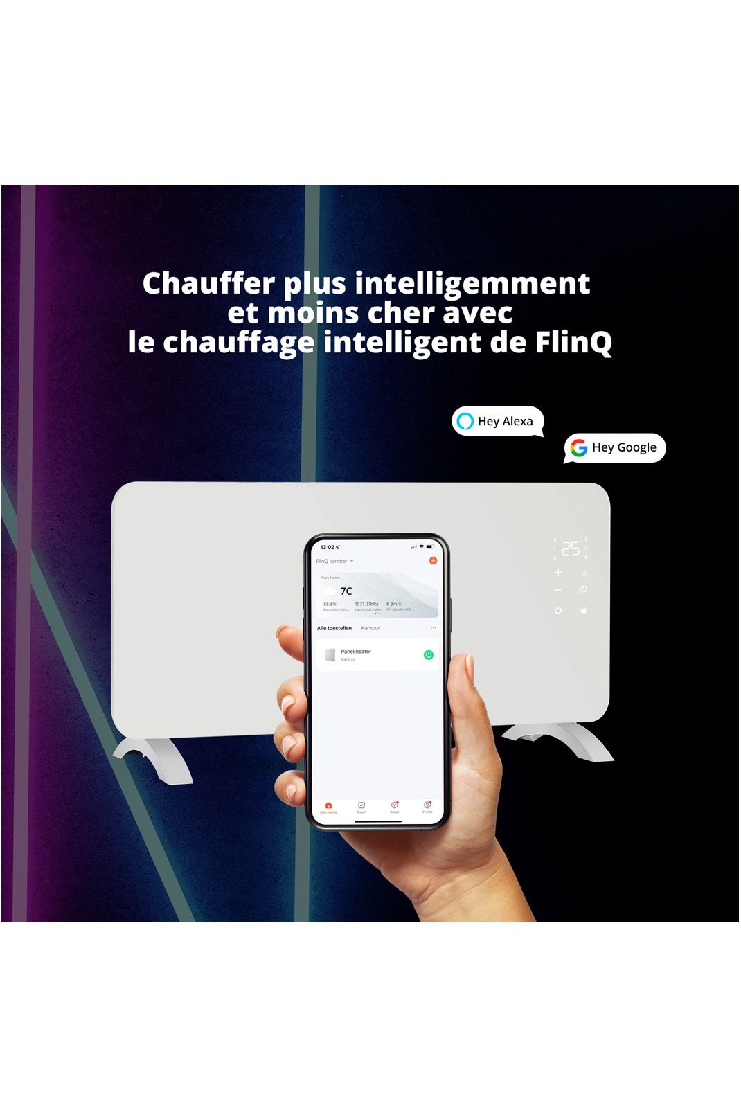 Panneau Chauffant Intelligent - Blanc