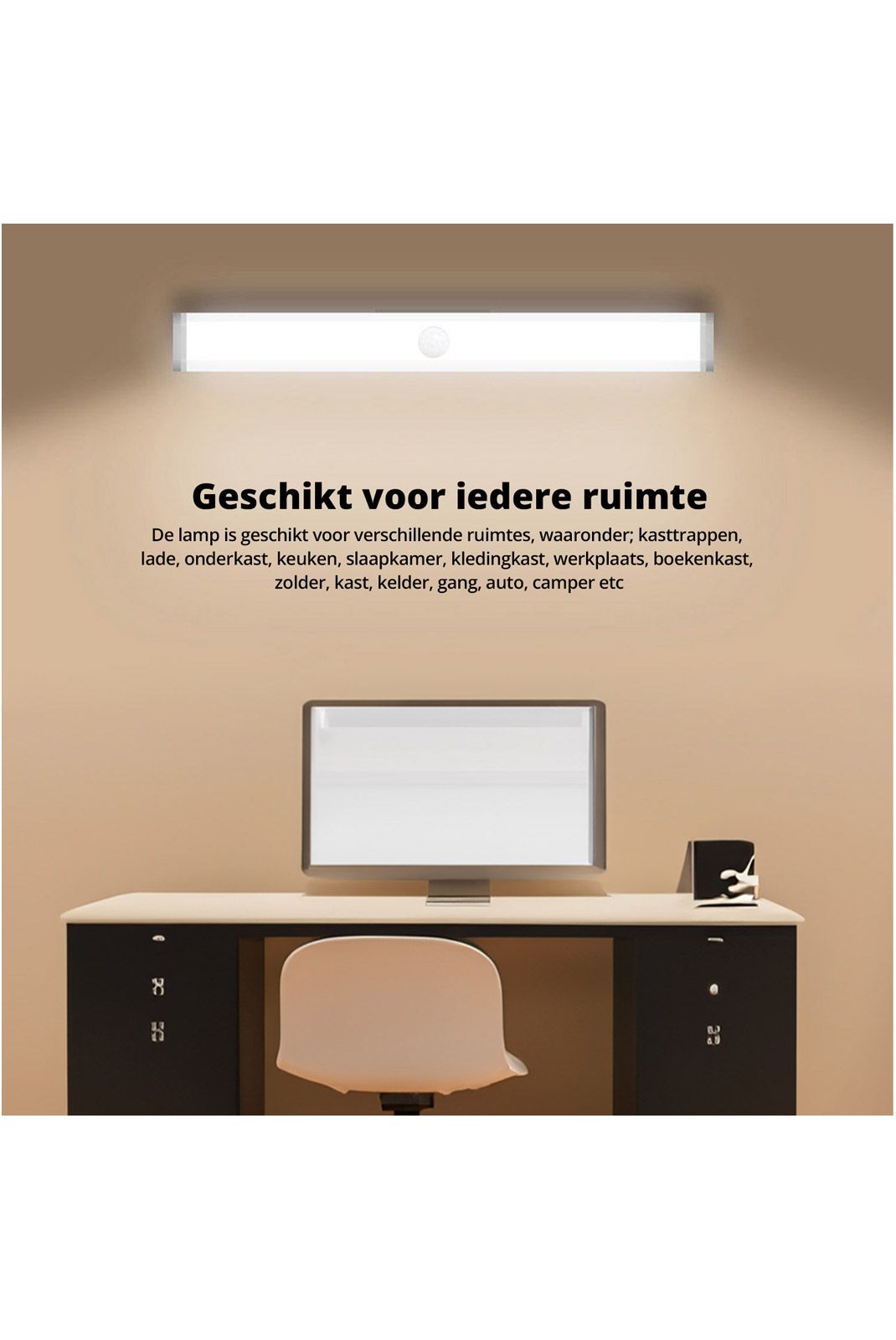 Pack 2 Lampes LED Réglable Avec Détecteur de Mouvement 30cm