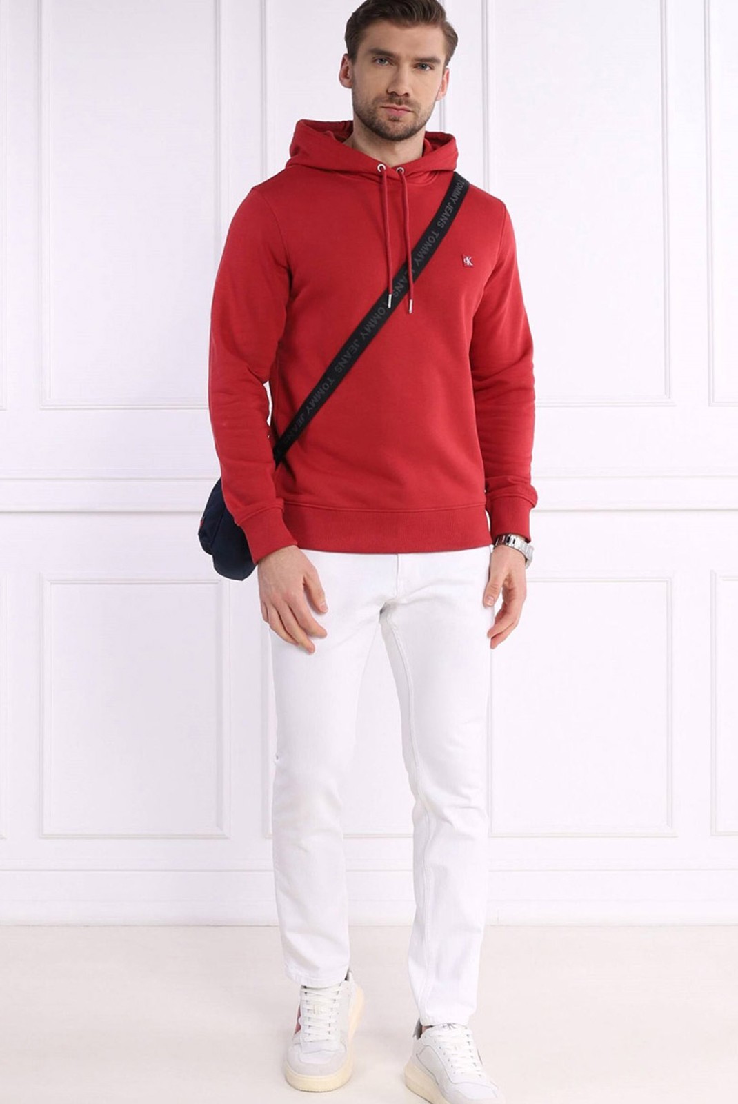 Hoodie - CALVIN KLEIN -  Red - J30J325149_XAO