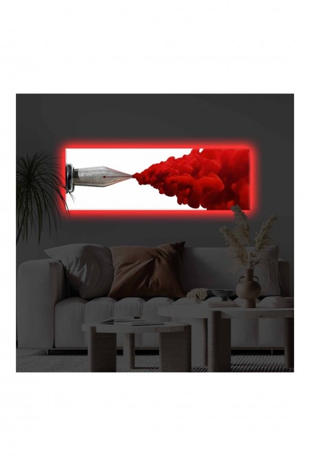 Peinture décorative sur toile éclairée par LED - Multicolor - 139LDG1107