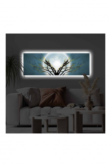 Peinture décorative sur toile éclairée par LED - Multicolor - 139LDG1118