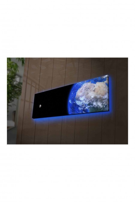 Peinture décorative sur toile éclairée par LED - Multicolor - 254LED4304