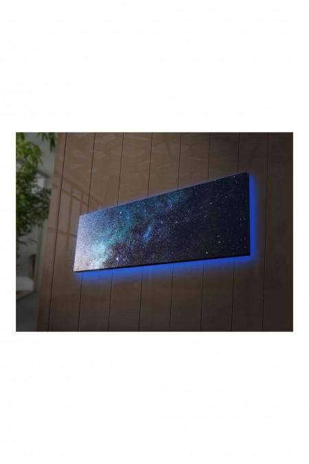 Peinture décorative sur toile éclairée par LED - Multicolor - 254LED4312