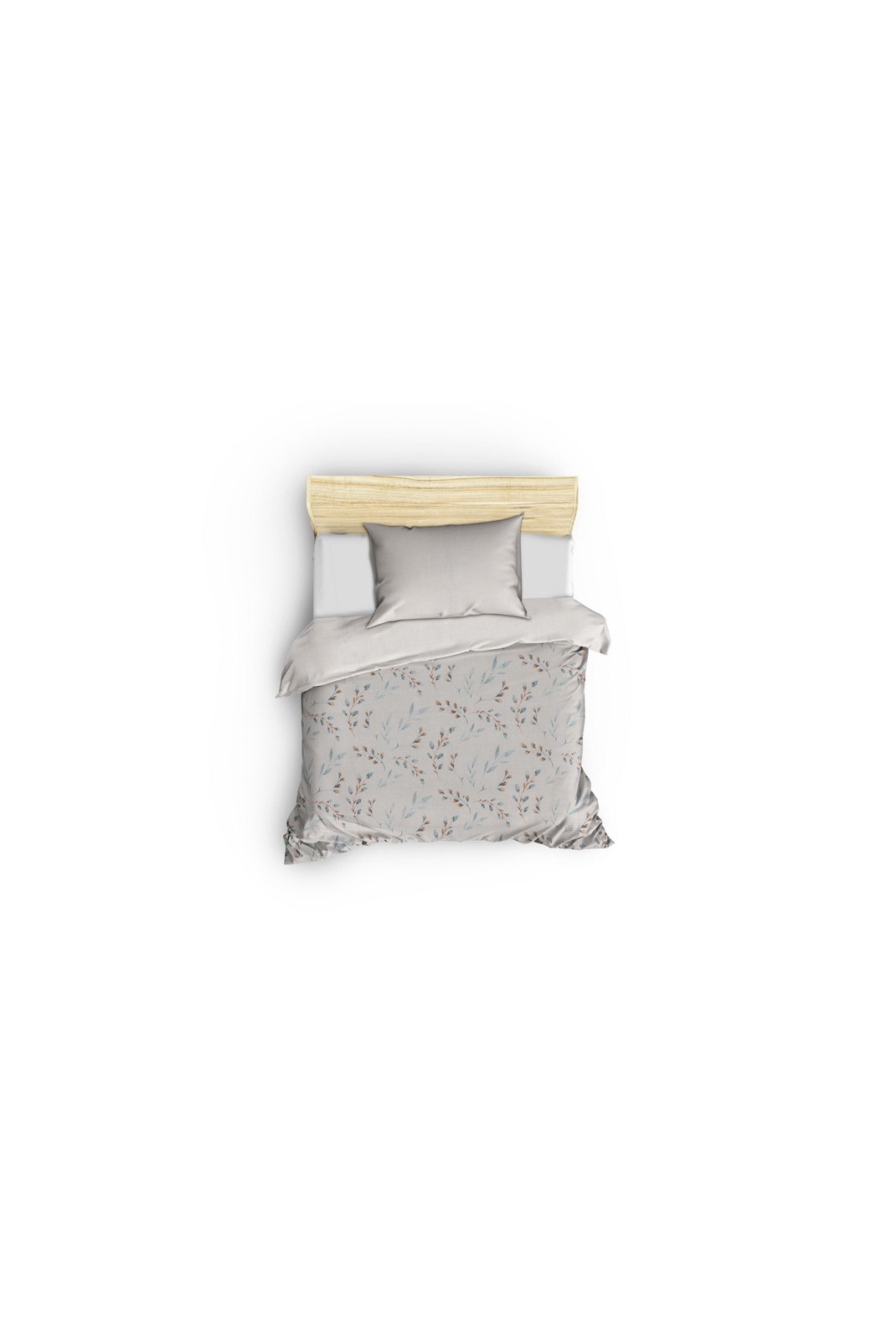 Ensemble housse de couette + taie d'oreiller  140x200 - Mint / White - 129CTN32586