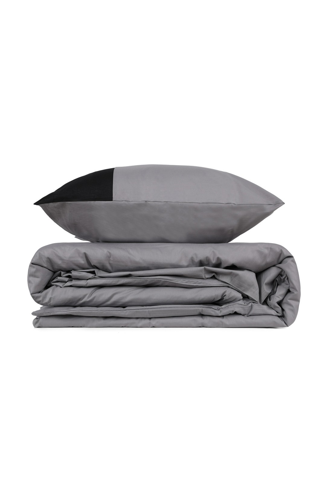 Ensemble housse de couette + taie d'oreiller  140x200 - Grey / Black - 129CTN32692