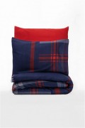 Ensemble housse de couette + taie d'oreiller  140x200 - Red / Dark Blue - 129CTN34403