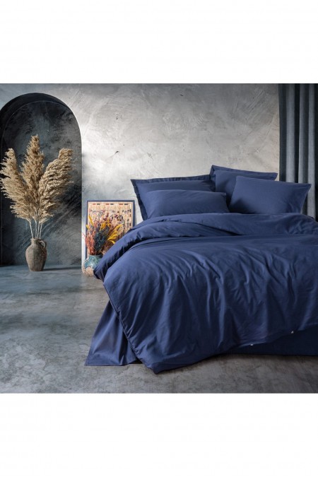 Ensemble housse de couette + taie d'oreiller  240x220 - Dark Blue - 129CTN64628