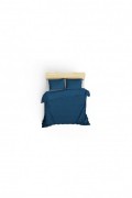 Ensemble housse de couette + taie d'oreiller en satin 260x220 - Blue - 129CTN93907