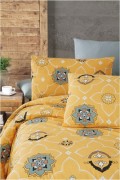 Ensemble housse de couette + taie d'oreiller  240x220 - Yellow / Grey / White / Black - 292LFS61104