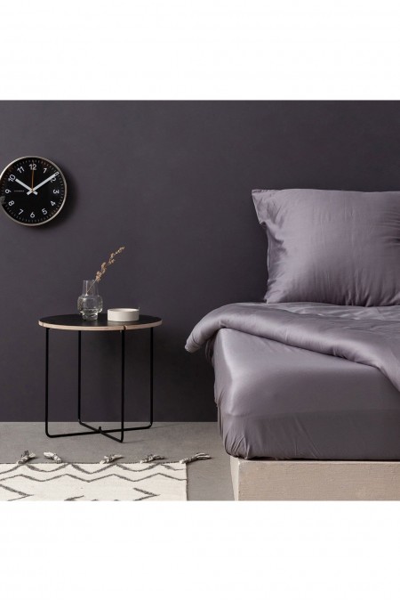 Drap-housse en satin  180x200+30 - Dark Grey - 772WTQ15102