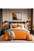 Housse de couette 240x220 - Orange - 815TNE11110