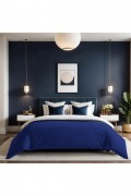 Housse de couette 240x220 - Dark Blue - 815TNE11116