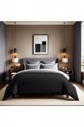 Housse de couette 240x220 - Black - 815TNE11120