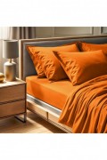 Drap-housse 90x190+30 - Orange - 815TNE12110