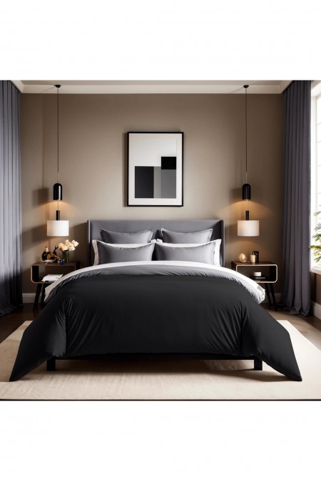 Housse de couette  140x200 - Black - 815TNE31120