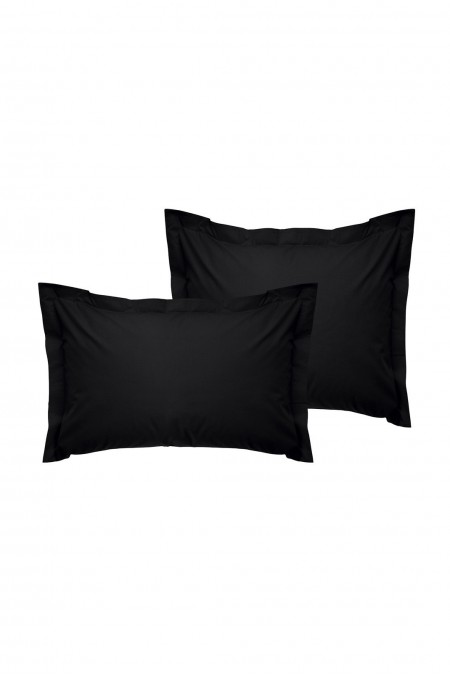 Ensemble de taies d'oreiller (2 Pièces)  60x60+5 - Black - 815TNE37120