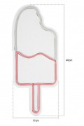 Éclairage LED décoratif en plastique - White/Pink - 395NGR2242