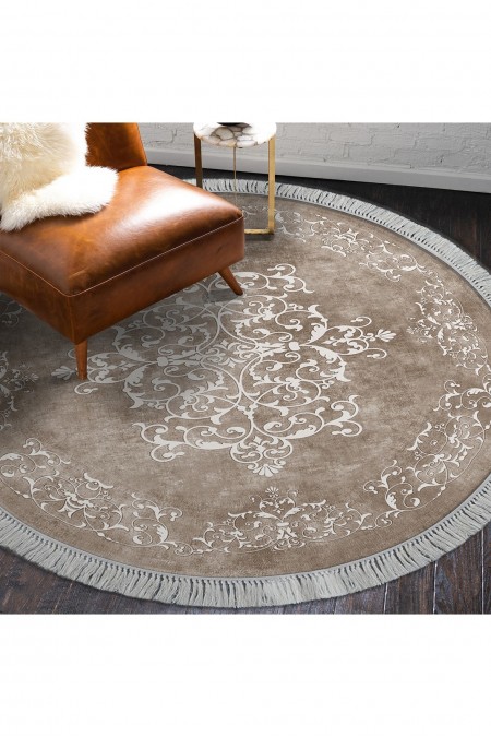 Tapis  - 160x160 - Beige / White - 392ANR2295