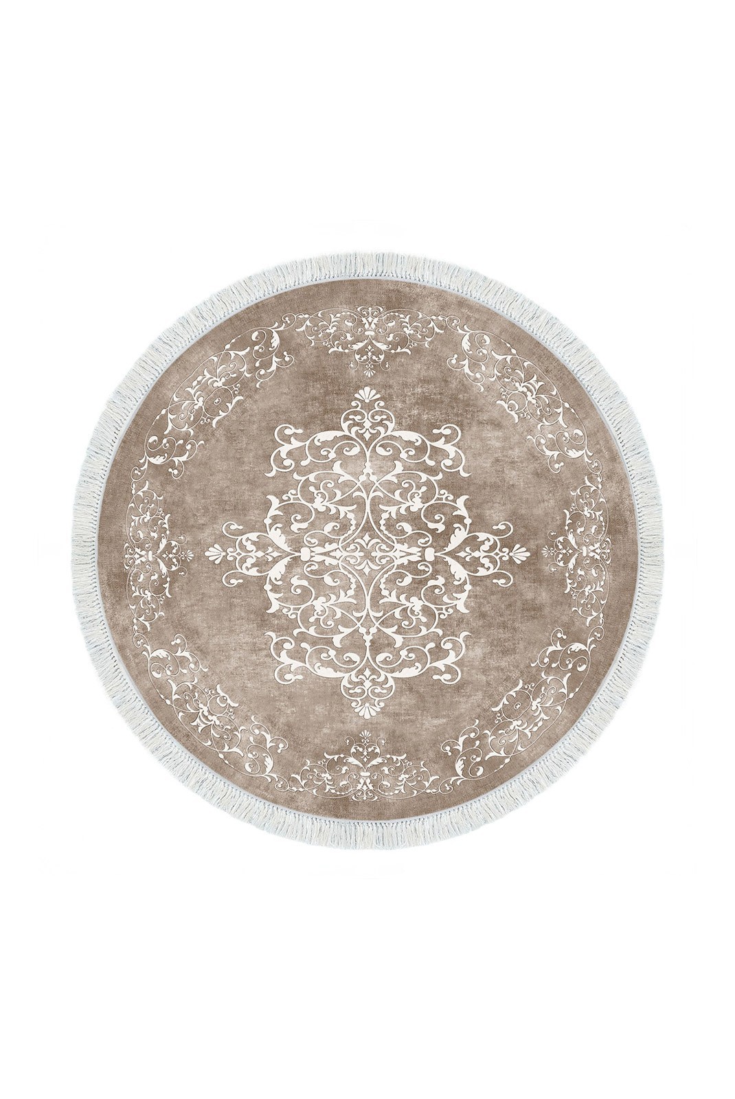 Tapis  - 160x160 - Beige / White - 392ANR2295